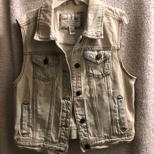 Denim junior vest